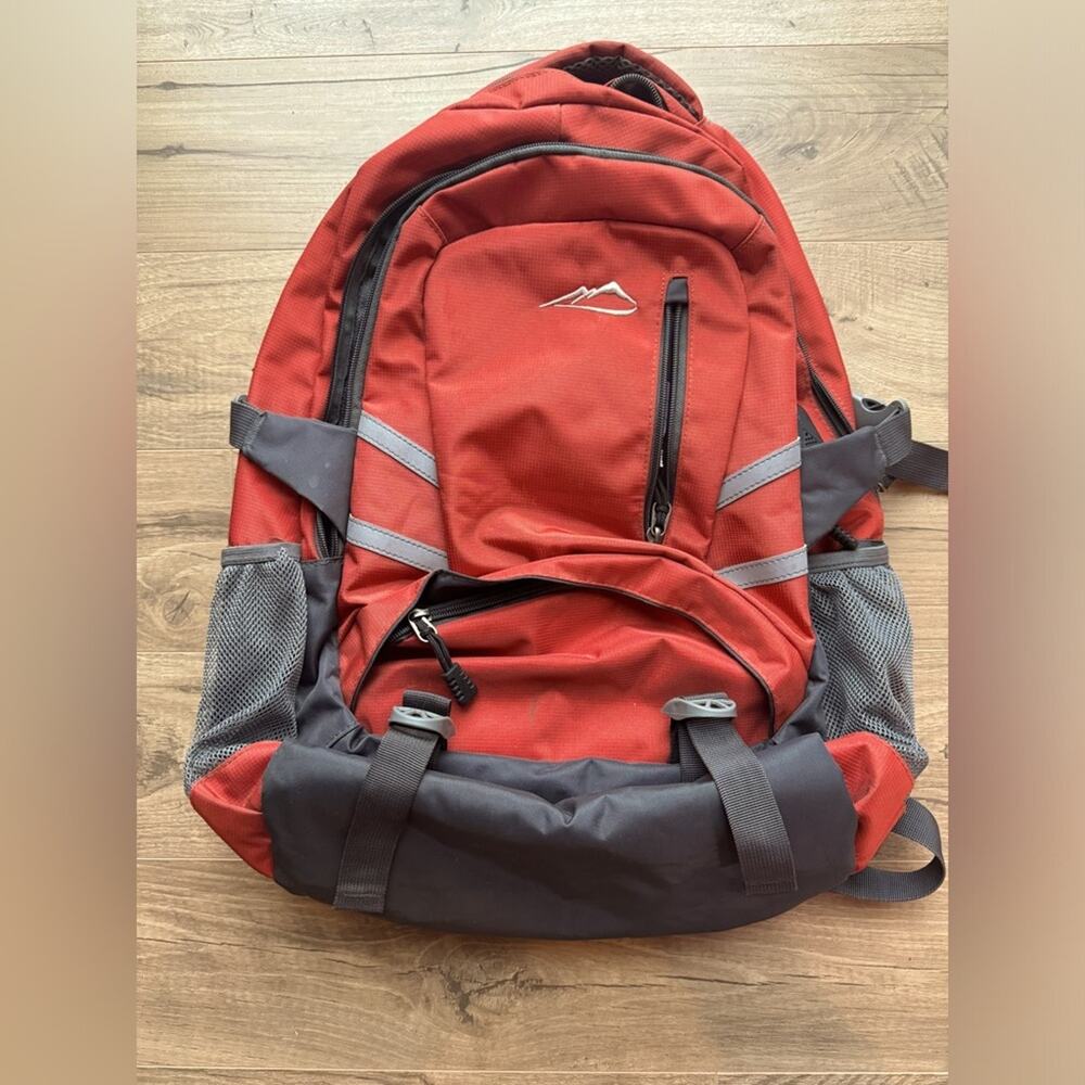 ProEtrade Orange Reflective Backpack USB Charge Port Laptop Pocket Travel School